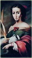 estudio de la pintura titulada Santa Rufina de Murillo realizado por Montse Cantí